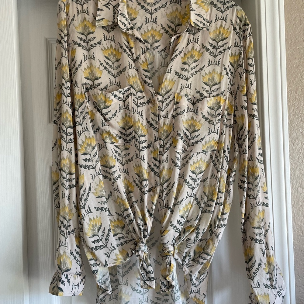 Pilcro floral blouse